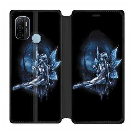 Housse Cuir Portefeuille Pour Oppo A53 / A53S Fee Bleu