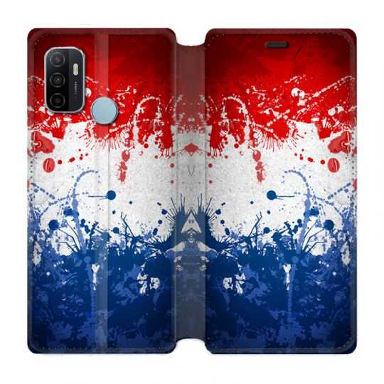 Housse Cuir Portefeuille Pour Oppo A53 / A53S France Eclaboussure