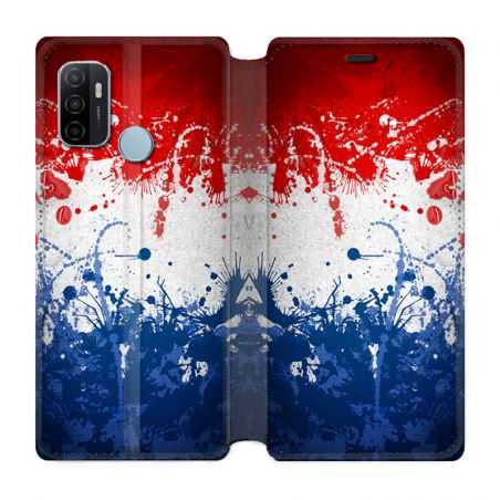 Housse Cuir Portefeuille Pour Oppo A53 / A53S France Eclaboussure