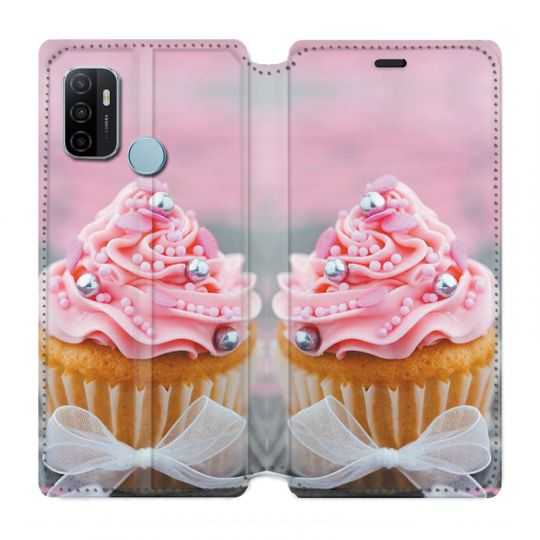Housse Cuir Portefeuille Pour Oppo A53 / A53S Cupcake