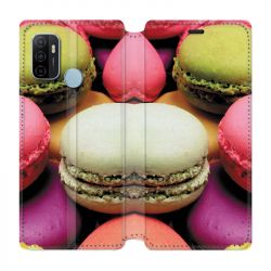 Housse Cuir Portefeuille Pour Oppo A53 / A53S Macaron