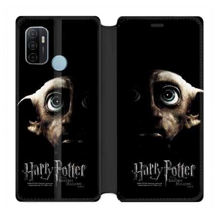 Housse Cuir Portefeuille Pour Oppo A53 / A53S WB License Harry Potter Hollows Dobby