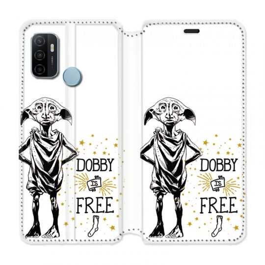 Housse Cuir Portefeuille Pour Oppo A53 / A53S WB License Harry Potter Dobby Free B