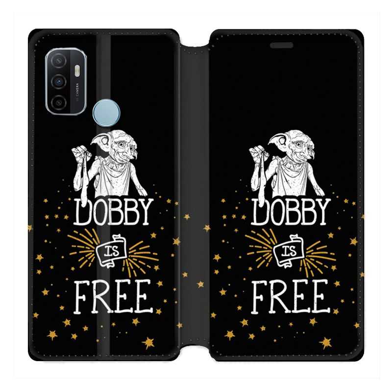 Housse Cuir Portefeuille Pour Oppo A53 / A53S WB License Harry Potter Dobby Free N