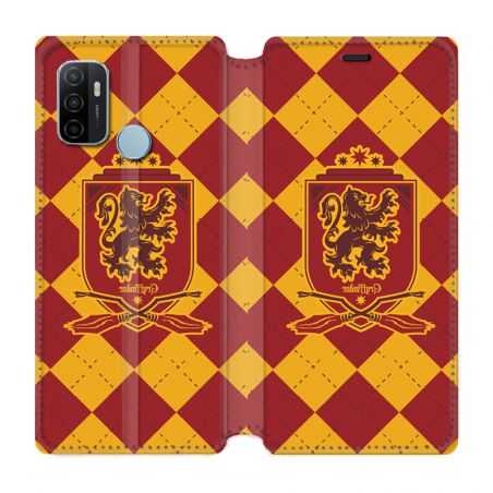 Housse Cuir Portefeuille Pour Oppo A53 / A53S WB License Harry Potter Griffindor