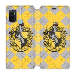 Housse Cuir Portefeuille Pour Oppo A53 / A53S WB License Harry Potter Hufflepuff