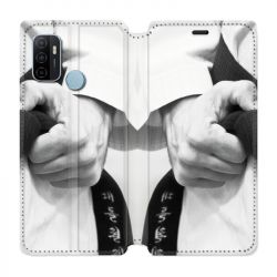 Housse Cuir Portefeuille Pour Oppo A53 / A53S Judo Kimono