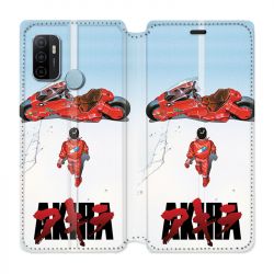 Housse Cuir Portefeuille Pour Oppo A53 / A53S Manga Akira Affiche