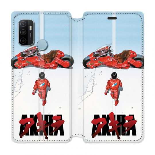 Housse Cuir Portefeuille Pour Oppo A53 / A53S Manga Akira Affiche