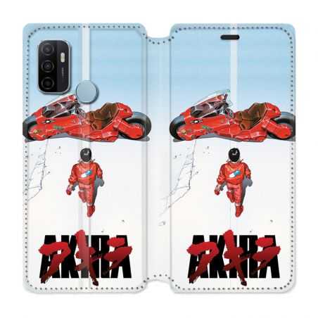 Housse Cuir Portefeuille Pour Oppo A53 / A53S Manga Akira Affiche