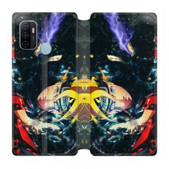 Housse Cuir Portefeuille Pour Oppo A53 / A53S Manga Boruto Eclair