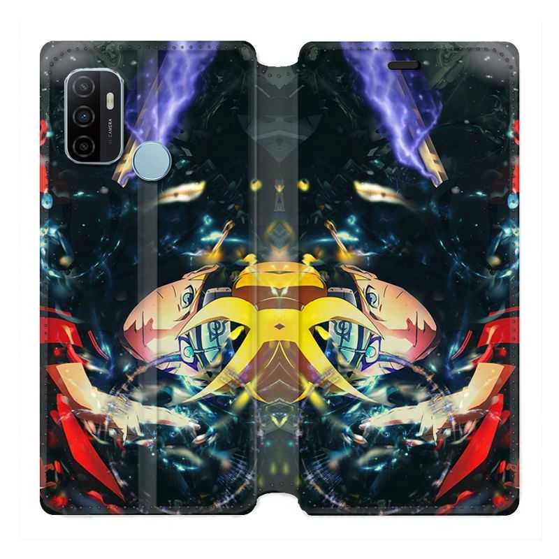 Housse Cuir Portefeuille Pour Oppo A53 / A53S Manga Boruto Eclair