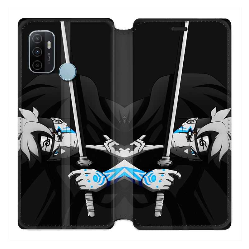 Housse Cuir Portefeuille Pour Oppo A53 / A53S Manga Boruto Epée