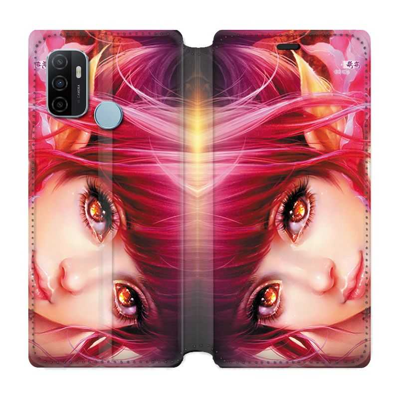 Housse Cuir Portefeuille Pour Oppo A53 / A53S Manga Elfe