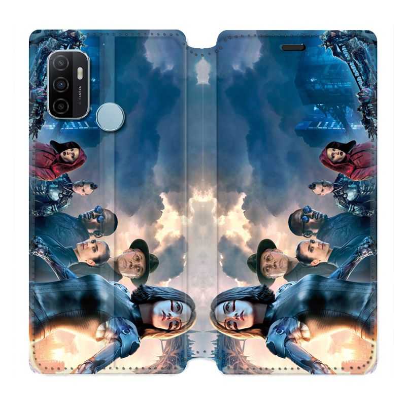 Housse Cuir Portefeuille Pour Oppo A53 / A53S Manga Gunnm Affiche