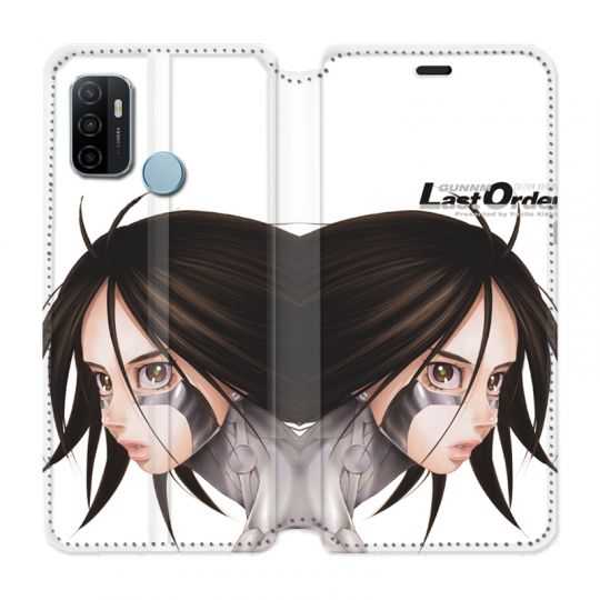 Housse Cuir Portefeuille Pour Oppo A53 / A53S Manga Gunnm Gally