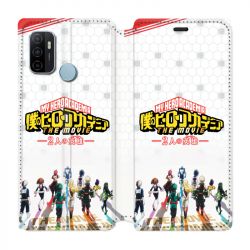 Housse Cuir Portefeuille Pour Oppo A53 / A53S Manga My Hero Academia Blanc