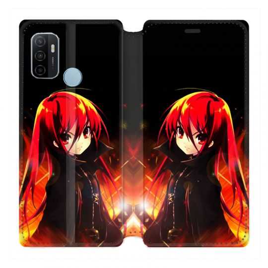 Housse Cuir Portefeuille Pour Oppo A53 / A53S Manga Shana