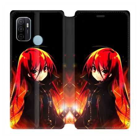 Housse Cuir Portefeuille Pour Oppo A53 / A53S Manga Shana