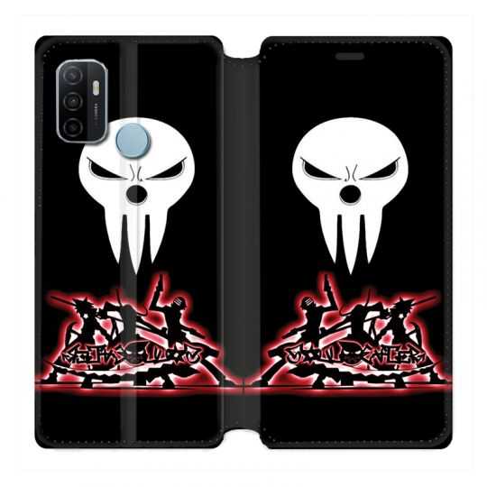 Housse Cuir Portefeuille Pour Oppo A53 / A53S Manga Soul Eater Noir