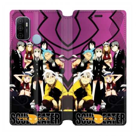 Housse Cuir Portefeuille Pour Oppo A53 / A53S Manga Soul Eater Violet