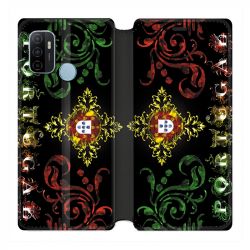 Housse Cuir Portefeuille Pour Oppo A53 / A53S Portugal Arabesque