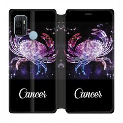 Housse Cuir Portefeuille Pour Oppo A53 / A53S Signe Zodiaque 2 Cancer