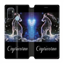 Housse Cuir Portefeuille Pour Oppo A53 / A53S Signe Zodiaque 2 Capricorne