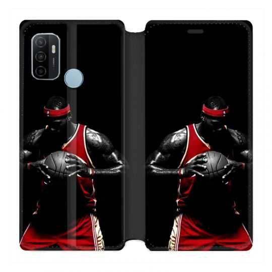 Housse Cuir Portefeuille Pour Oppo A53 / A53S Basketeur
