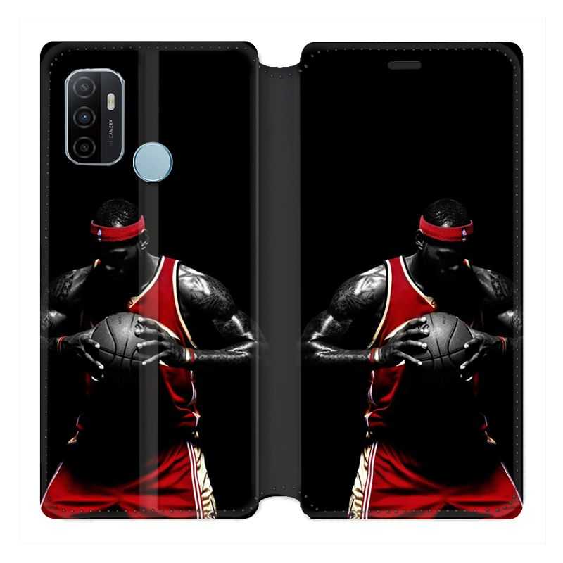 Housse Cuir Portefeuille Pour Oppo A53 / A53S Basketeur