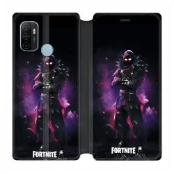 Housse Cuir Portefeuille Pour Oppo A53 / A53S Fortnite Raven