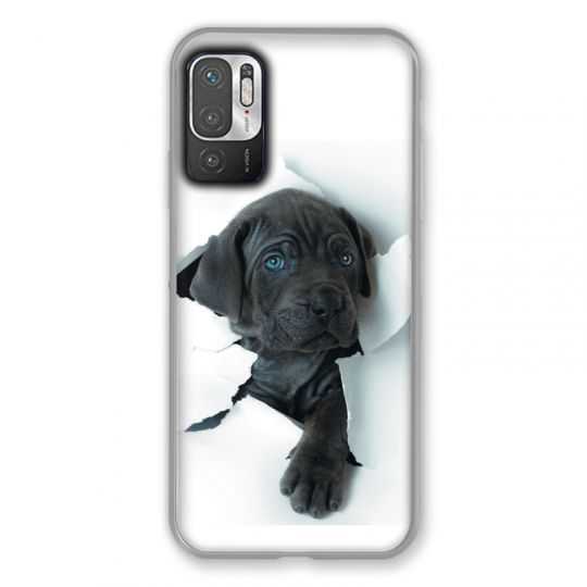 Coque Pour Xiaomi Redmi Note 10 5G Chien Noir