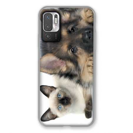 Coque Pour Xiaomi Redmi Note 10 5G Chien vs Chat