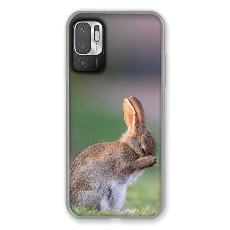 Coque Pour Xiaomi Redmi Note 10 5G Lapin Marron