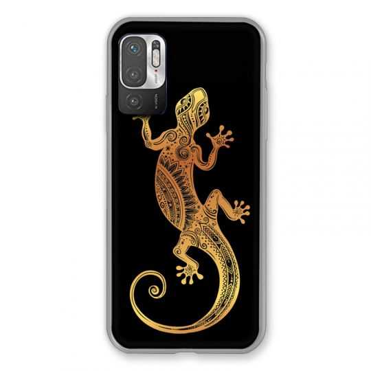Coque Pour Xiaomi Redmi Note 10 5G Animaux Maori Lezard Noir