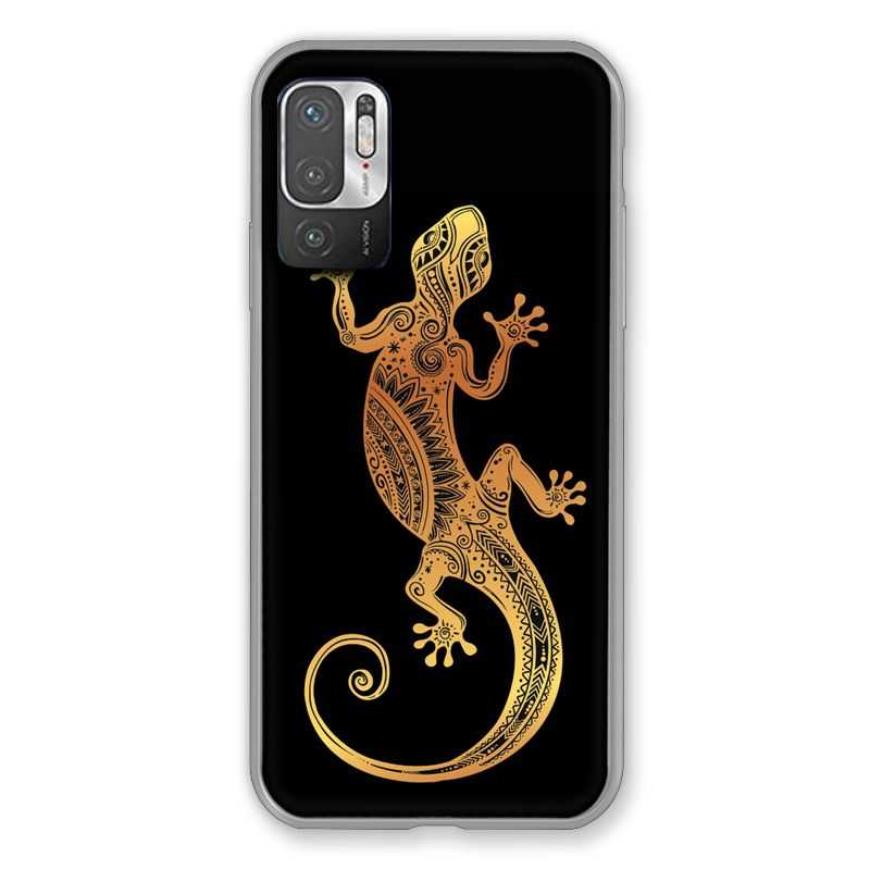 Coque Pour Xiaomi Redmi Note 10 5G Animaux Maori Lezard Noir