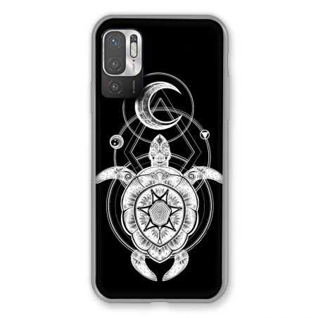 Coque Pour Xiaomi Redmi Note 10 5G Animaux Maori Tortue Noir