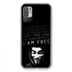 Coque Pour Xiaomi Redmi Note 10 5G Anonymous I am free