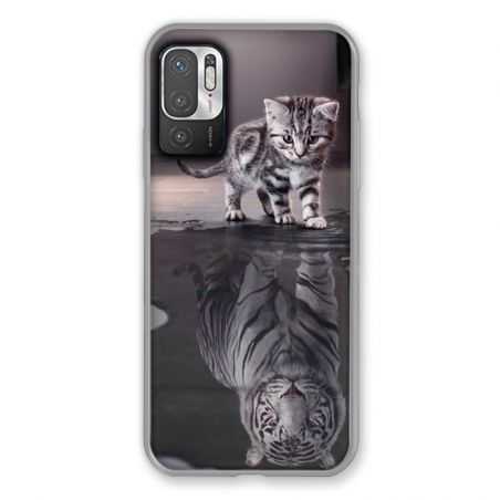 Coque Pour Xiaomi Redmi Note 10 5G Chat Reflet