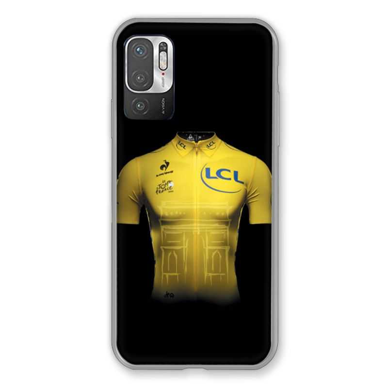 Coque Pour Xiaomi Redmi Note 10 5G Cyclisme Maillot Jaune