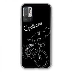 Coque Pour Xiaomi Redmi Note 10 5G Cyclisme Ombre Blanche