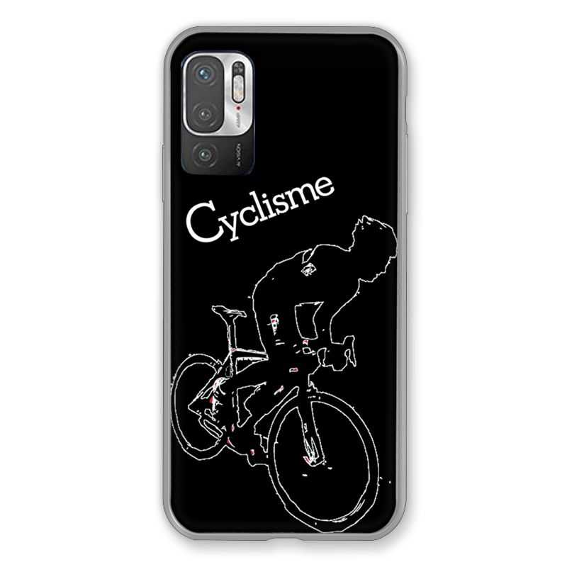 Coque Pour Xiaomi Redmi Note 10 5G Cyclisme Ombre Blanche