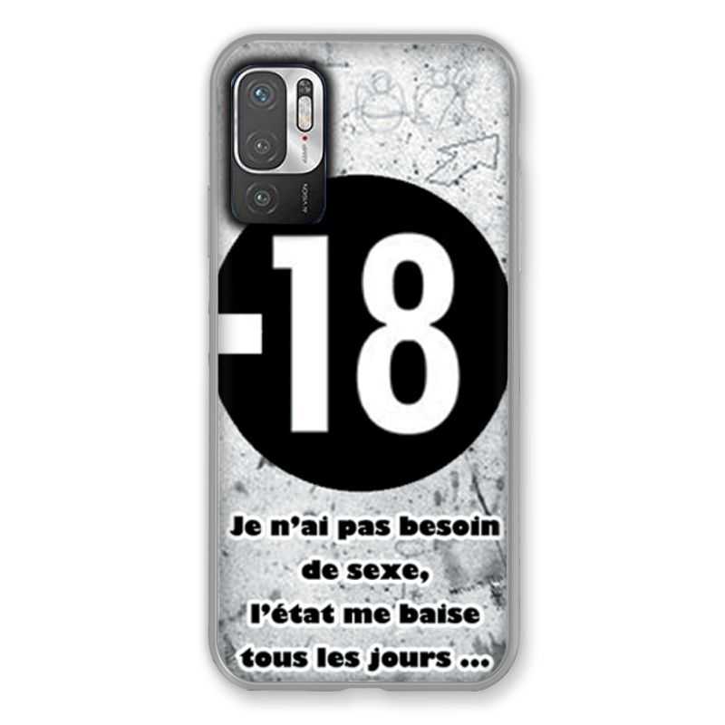 Coque Pour Xiaomi Redmi Note 10 5G Humour 18 Ans