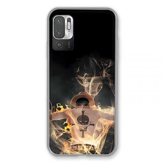 Coque Pour Xiaomi Redmi Note 10 5G Manga One Piece Ace Noir