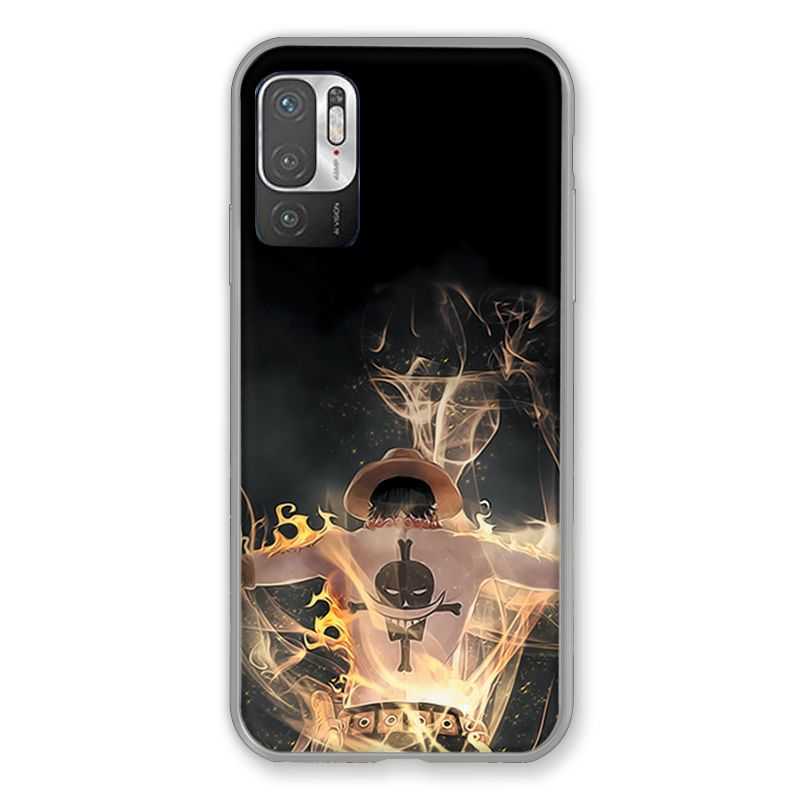Coque Pour Xiaomi Redmi Note 10 5G Manga One Piece Ace Noir