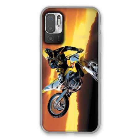 Coque Pour Xiaomi Redmi Note 10 5G Moto Cross Noir