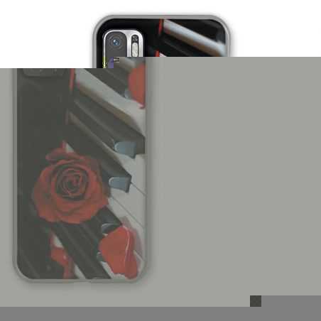 Coque Pour Xiaomi Redmi Note 10 5G Musique Rose Piano