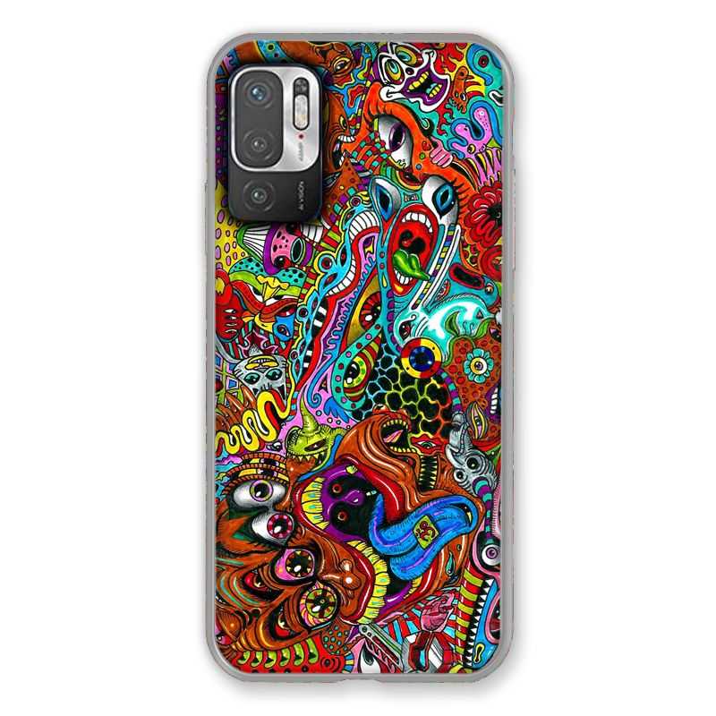 Coque Pour Xiaomi Redmi Note 10 5G Psychedelic Yeux