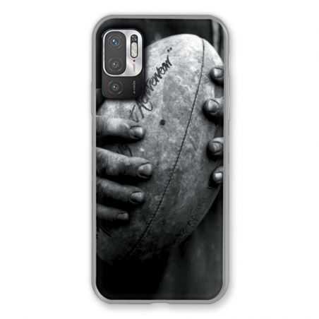 Coque Pour Xiaomi Redmi Note 10 5G Rugby Ballon Vintage