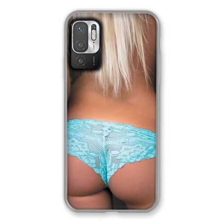 Coque Pour Xiaomi Redmi Note 10 5G Sexy Tanga Bleu